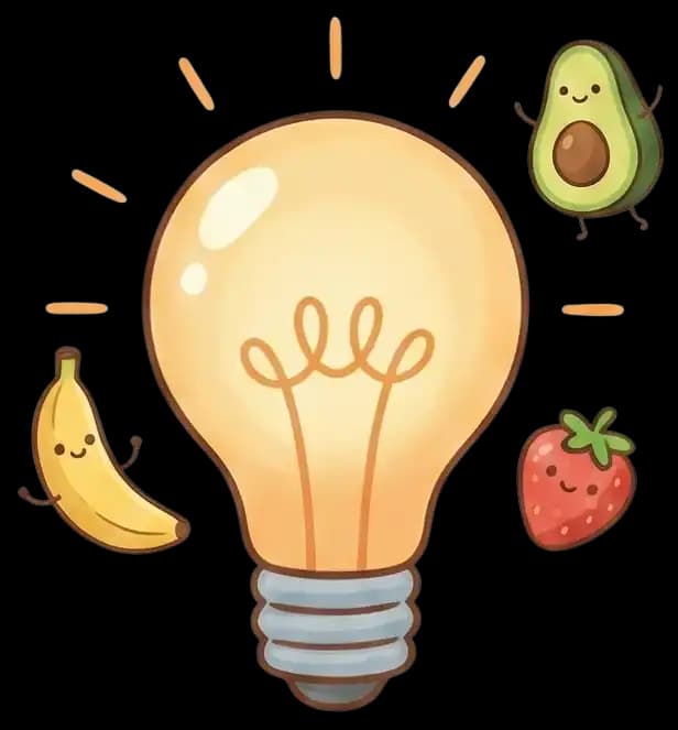 Smart food suggestions lightbulb