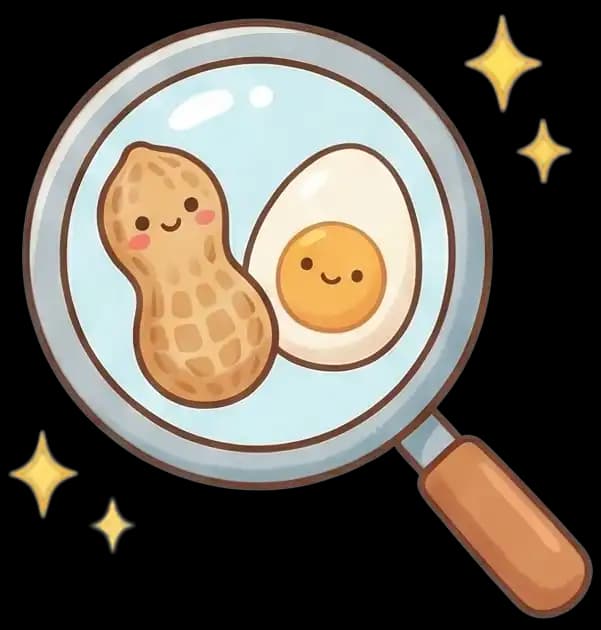 Allergen tracker magnifying glass