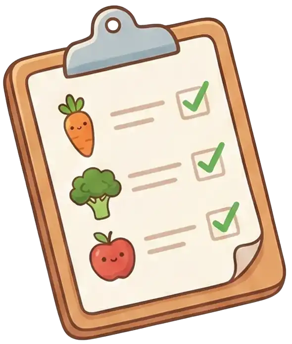 Food tracking checklist